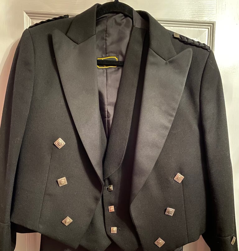 image for Gent’s Kilt jacket and waistcoat : Bonnie Prince Charlie, excellent condition 