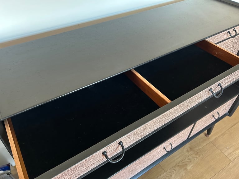 Original vintage  G Plan Librenza Drinks Cabinet – Black & Rose Gold – £250 ONO