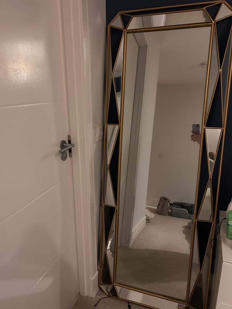Gold full length mirror 