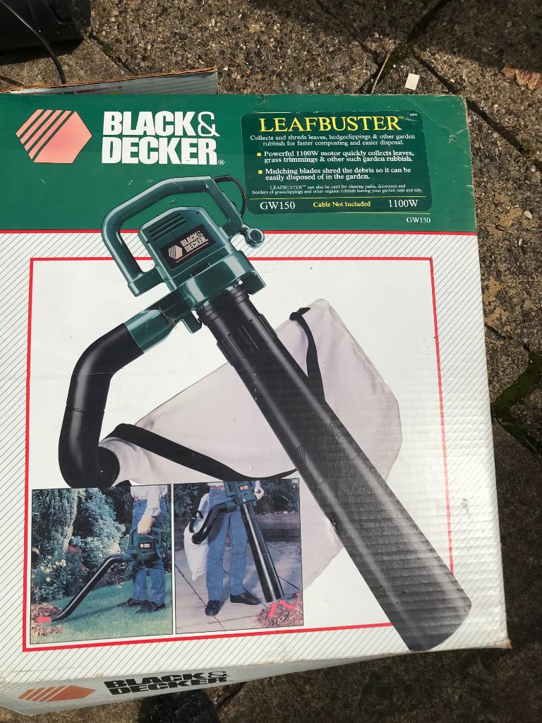 Black and Decker BEBLV300 Garden Vacuum and Leaf Blower with Back