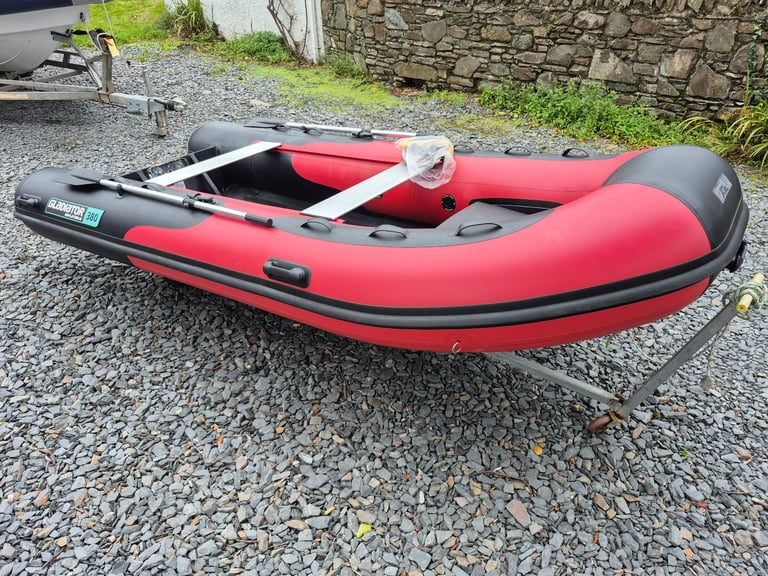 Gladiator 380 rib fishing boat, aluminium hull excellent condition