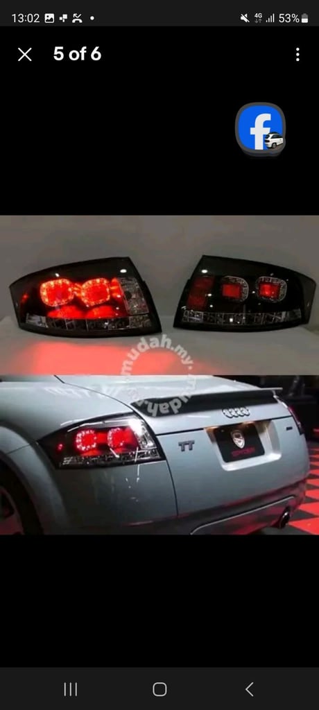 Audi tt new rear dark l.e.d lexus lights x2