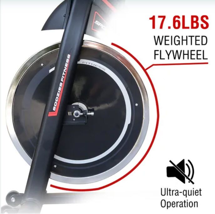 Gym Exercise Bike HOMCOM LCD Display Cardio Adjustable Resistance