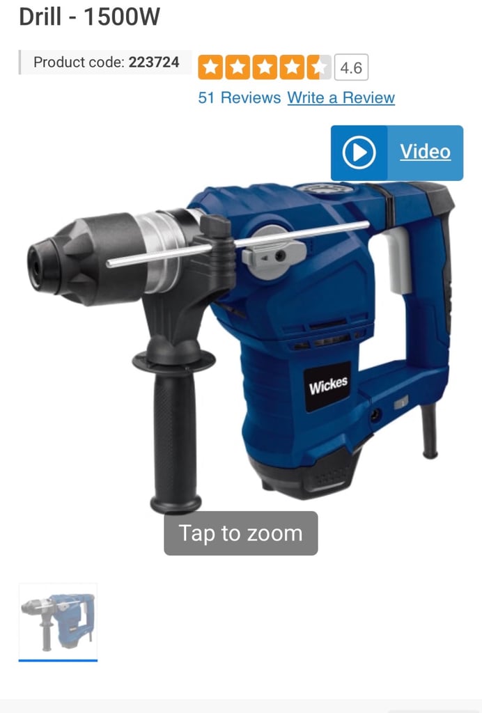image for SDS+ Corded Rotary Hammer Drill - 1500W