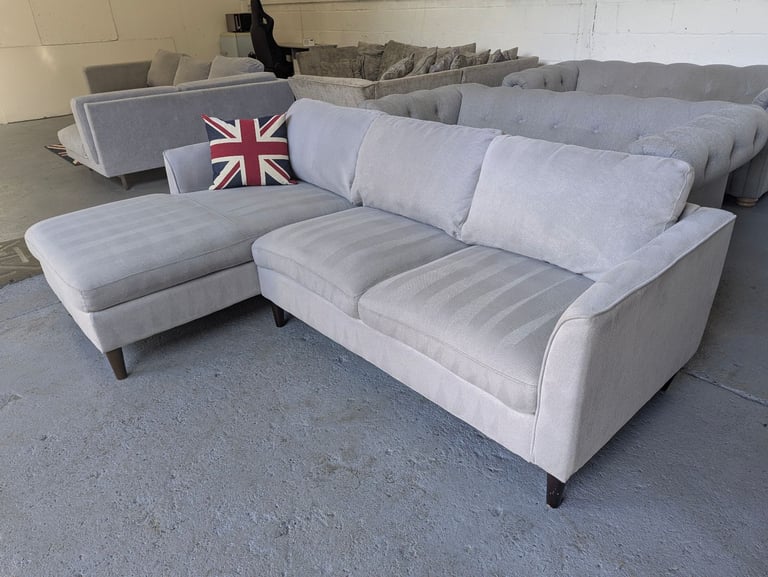 Grey L Shape Sofa (FREE DEL 🚚)