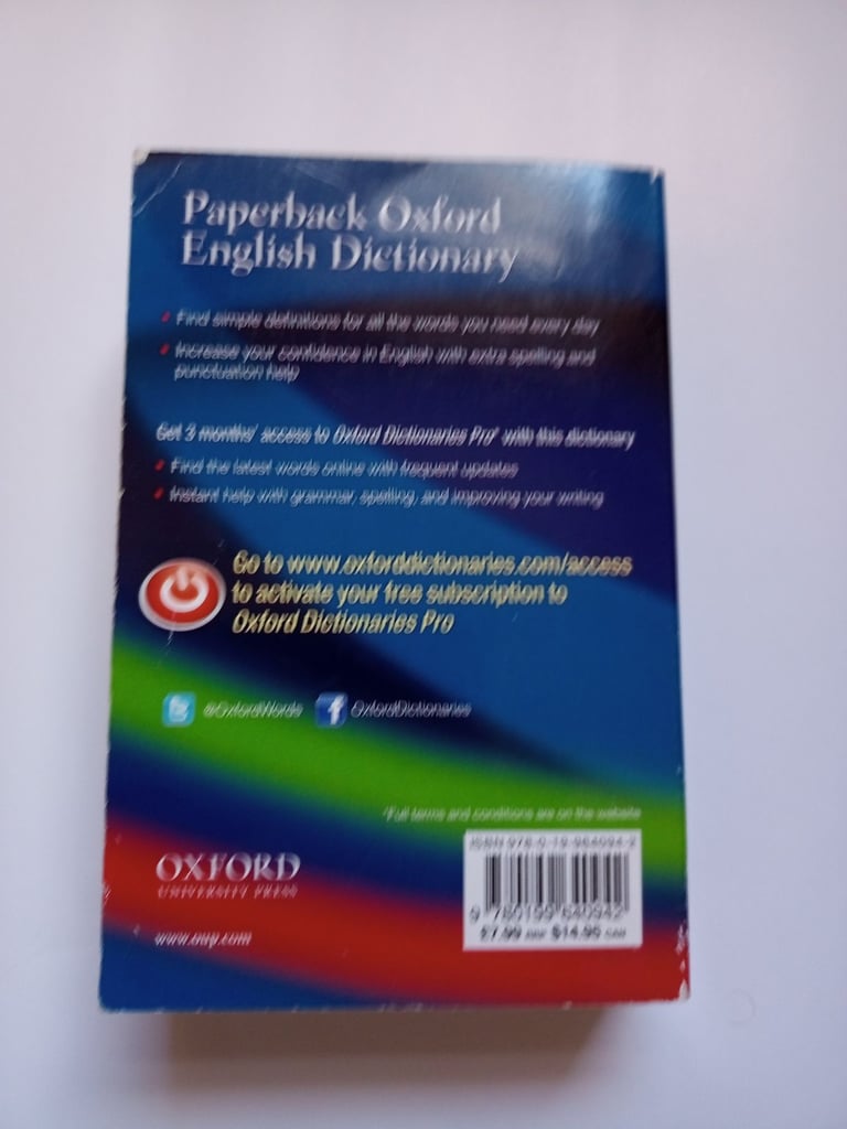 Oxford English dictionary 