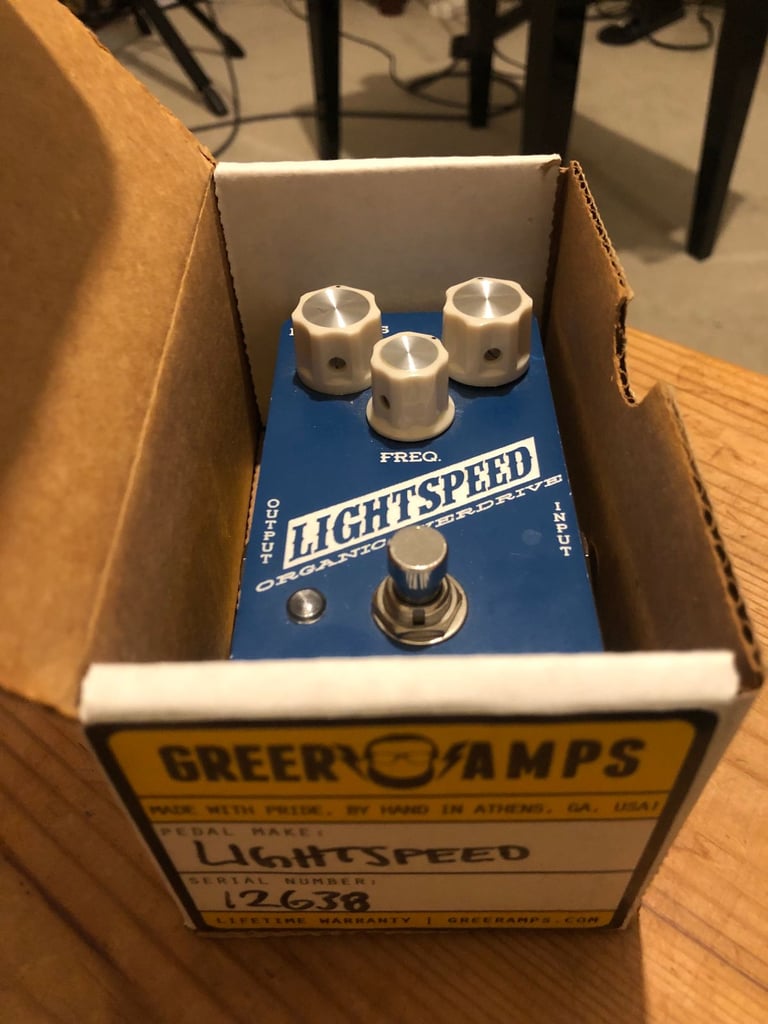 Greer Amps Lightspeed Organic Overdrive pedal