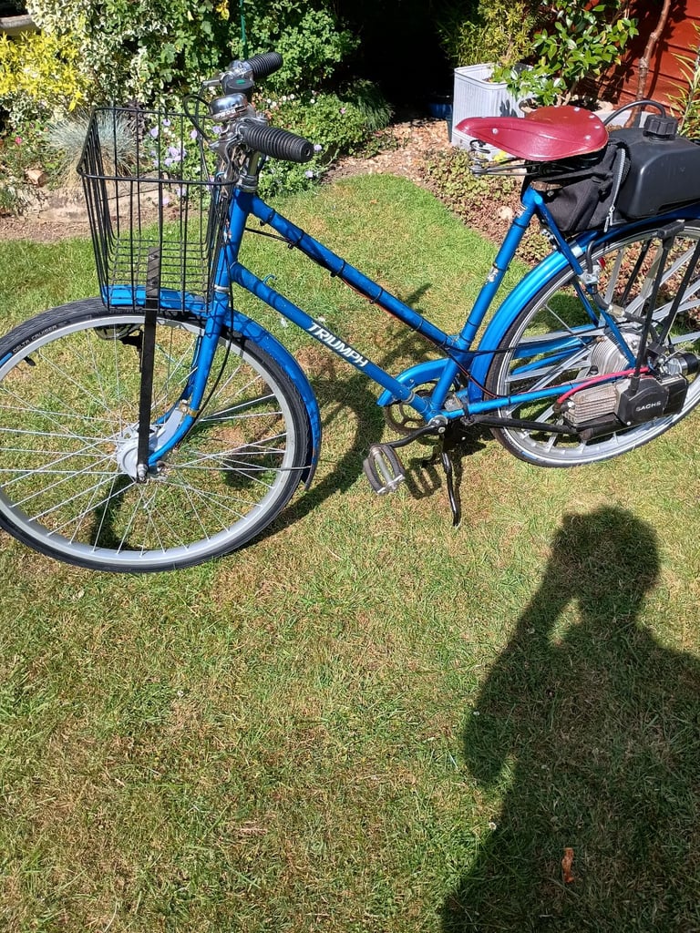 1977 Triumph Roadmaster cyclemotor.