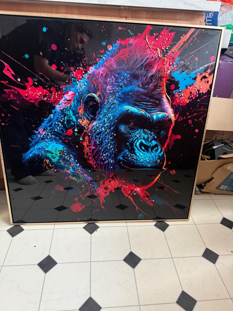 Large gloss black prints 