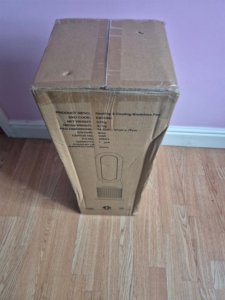 Jack Stonehouse Bladeless LED Tower Fan Heater Cooling with Remote Control