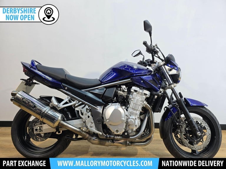 Suzuki Bandit 1250 Blue 2008 - Yoshimura Exhaust, Pyramid Hugger, Bar Risers