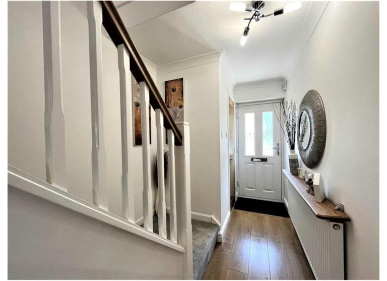 image for REDUCED Solid Oak Timber Radiator Shelf