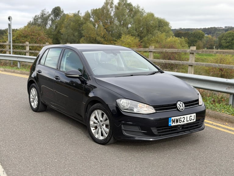 2013 VOLKSWAGEN GOLF 1.6 TDI SE 105 MANUAL 5 DOOR HATCHBACK BLACK MK7 2 OWNERS 