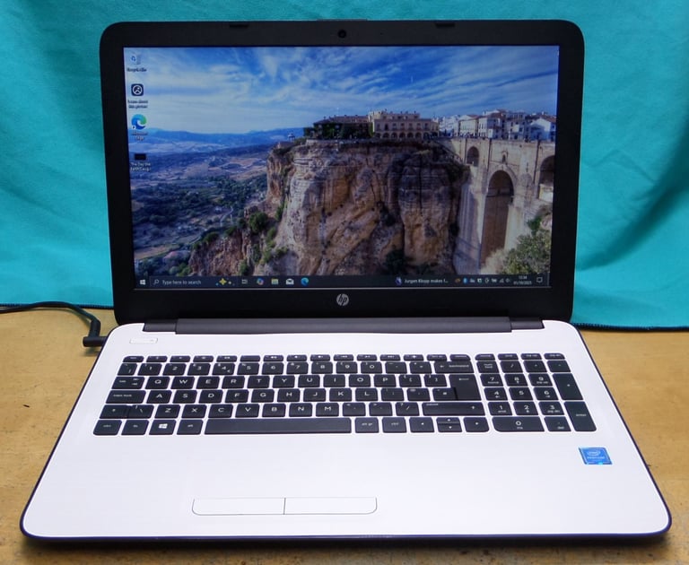 image for Hp White laptop with new battery