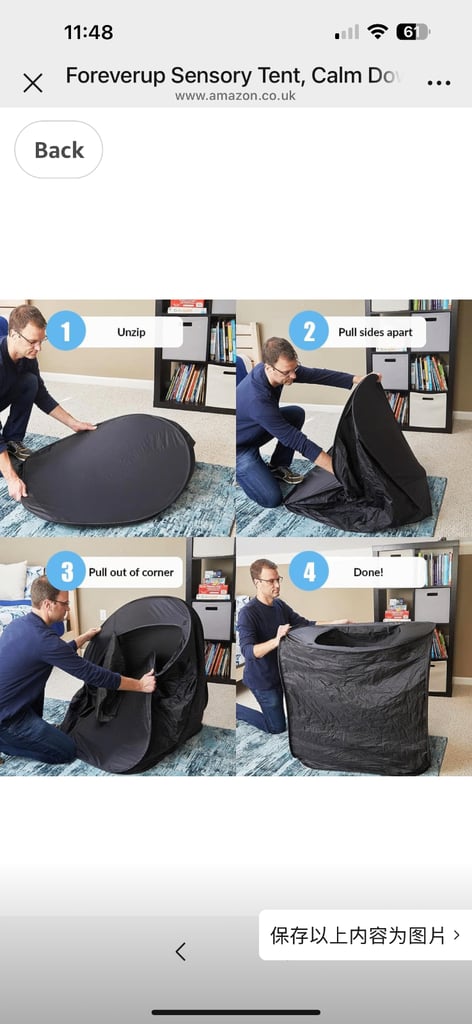 Play Structure Tent for kids , Collapsible & Lightweight Pop-up Sensory Tent “In & out door”