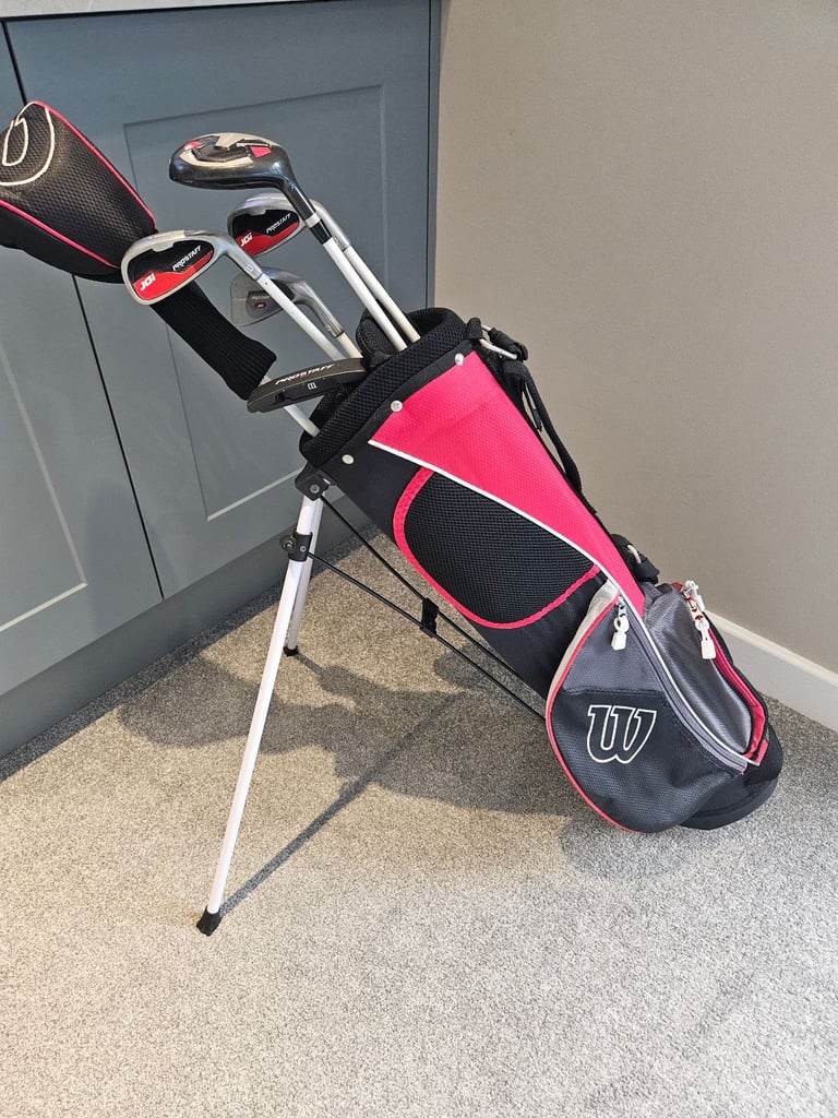 Wilson Prostaff Junior JGi standing golf bag and 5 clubs unisex right handed age 11-14