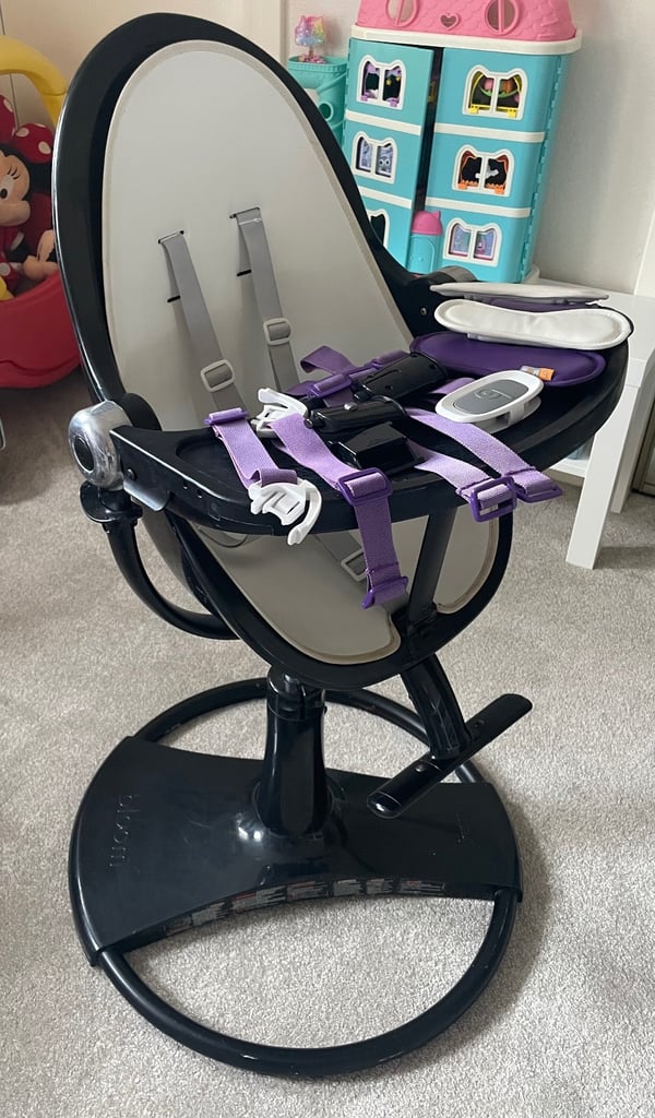 Bloom Fresco high chair black with accessories 