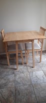 Free Extendable Table & Two chairs