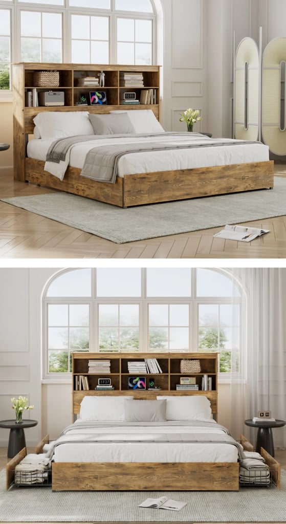 image for Brand new double bed with storage