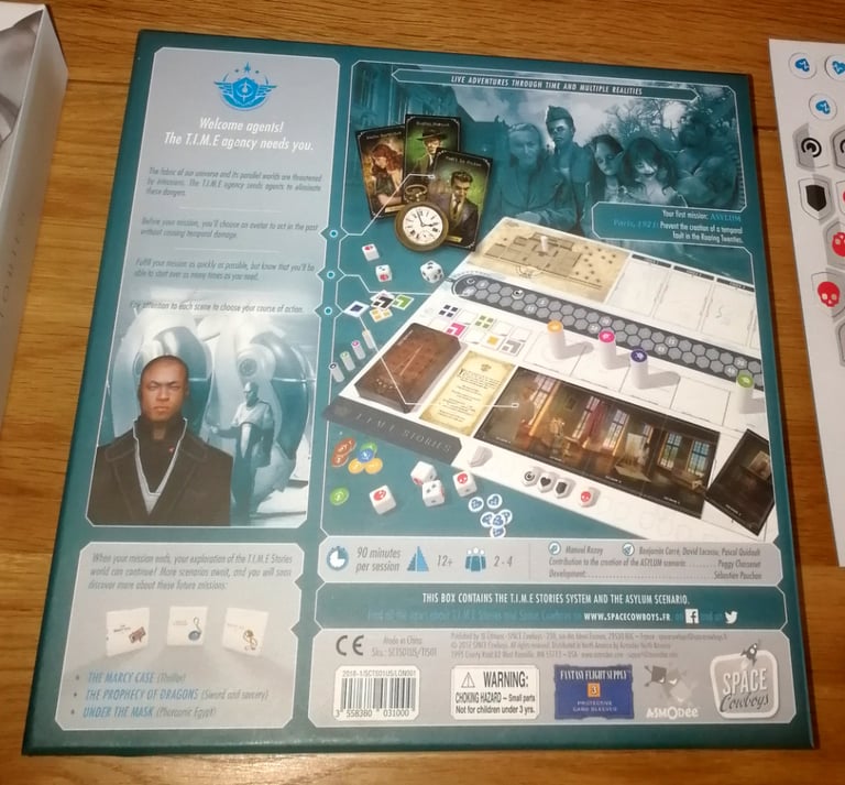 T.I.M.E. Stories Asylum Scenario & Brotherhood Of The Coast Games Space Cowboys