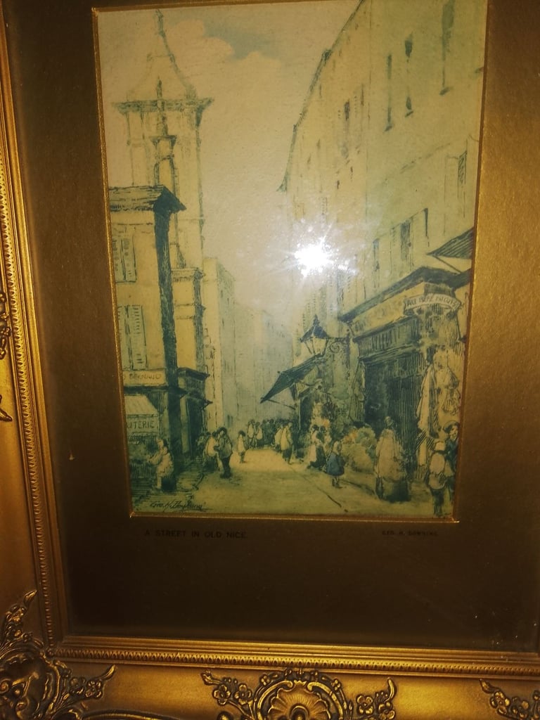 🛑 FREE DELIVERY, PAIR OF 'GEO. W DOWNING ' FRENCH SCENES 