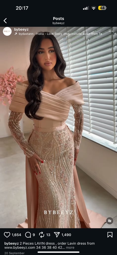 image for Gorgeous soft pink/beige dress for sale!