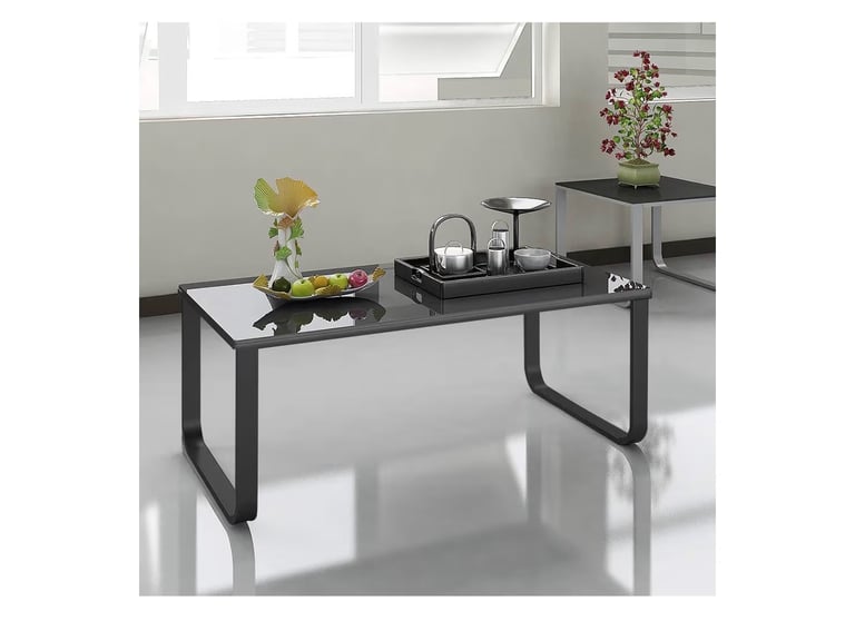 Black Glass Coffee Table