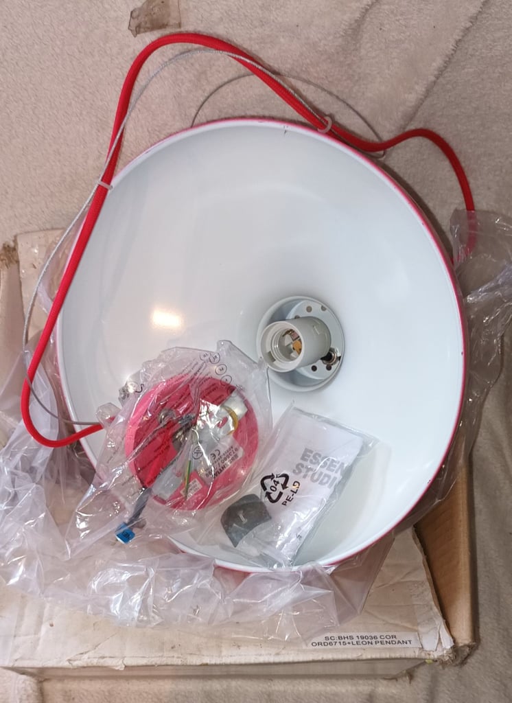 New Made in England Hanging Scandi style light fitting from BHS 