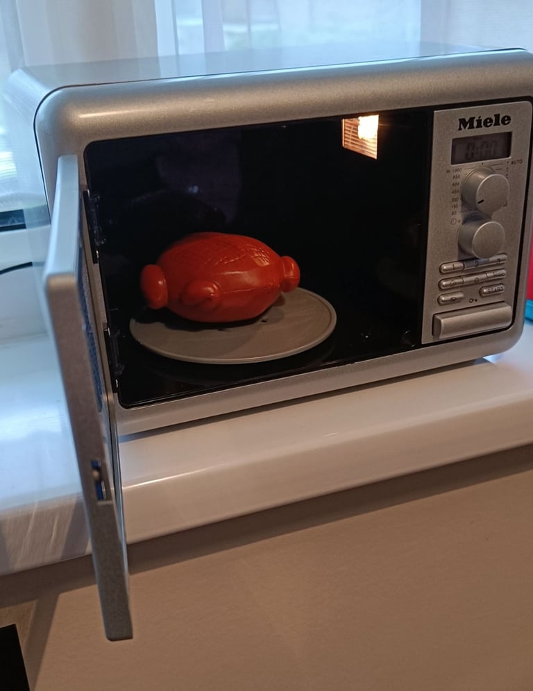 Child's Toy Working Miele Microwave and Playworks Kettle