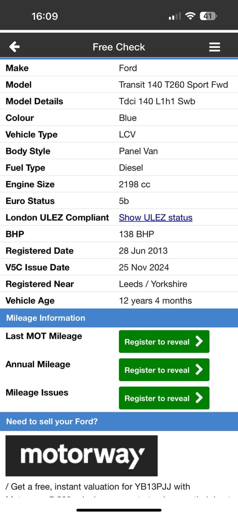 2013 Ford Transit ST SPORT 140bhp Crew Van 6 Seater MK7  PANEL VAN Diesel Manual
