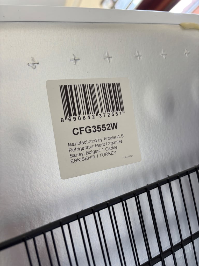 White Beko Fridge Freezer