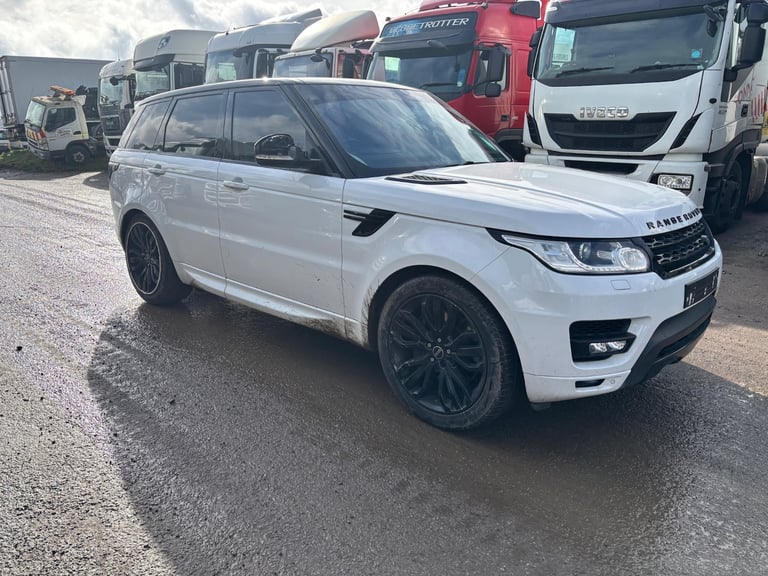 2016 LAND ROVER RANGE ROVER SPORT HSE DYNAMIC 3.0 SDV6 WHITE DAMAGED SALVAGE 