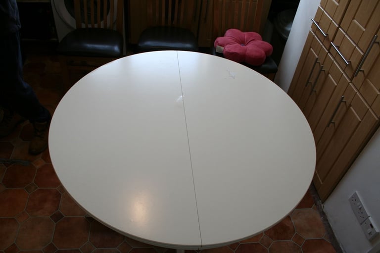 image for Ikea Ingatorp round extendable table