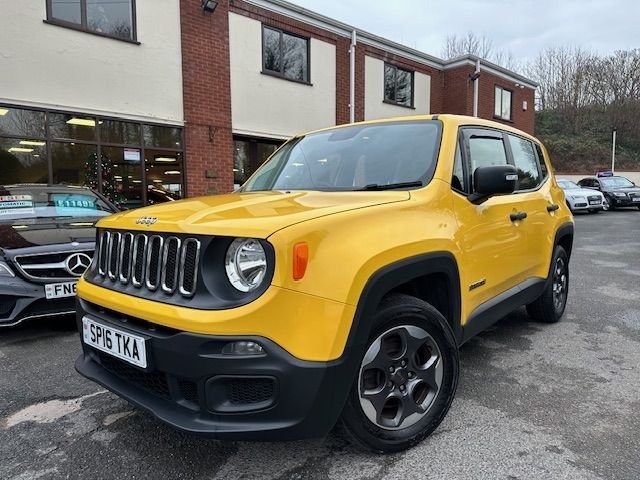 image for 2016 Jeep Renegade 2016 16-Reg Jeep Renegade1.6 E-torQ Sport 5dr,BRIGHT YELLOW,PETROL,ULEZ!! ESTA...