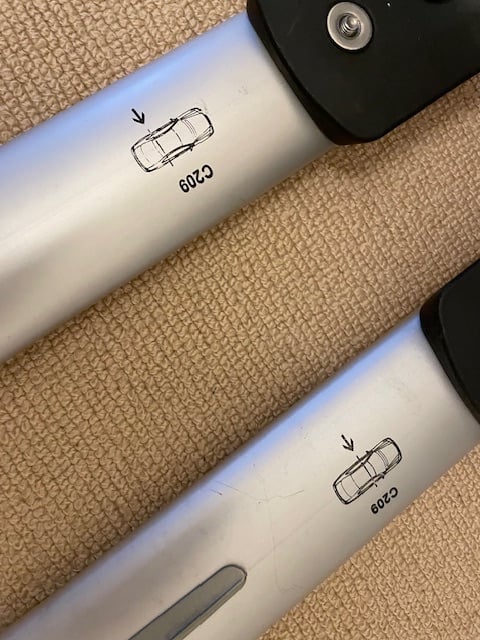 ROOF BARS The C209/A209 Mercedes-Benz CLK-Class CLASSIC OEM PRODUCT SALE 