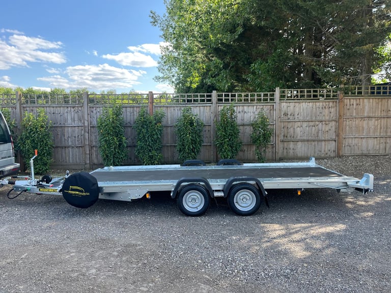 New Woodford Widebody 16' x 6'1 (4.87m x 1.98m) Car Trailer Transporter 3000KG