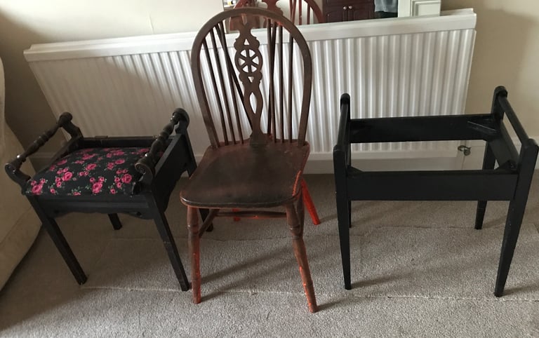 3 good wood materials old furniture bundle