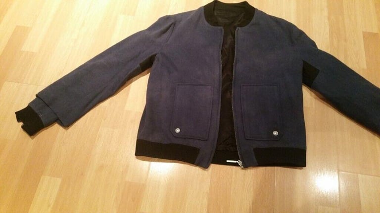  Rare Vintage 90's Designer BALENCIAGA PARIS Stylish Wool & Silk Warm Bomber Jacket. Size : 54 ( S )