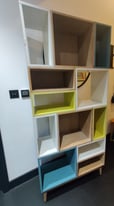 Solid Oak Designer Bookcase (Habitat)