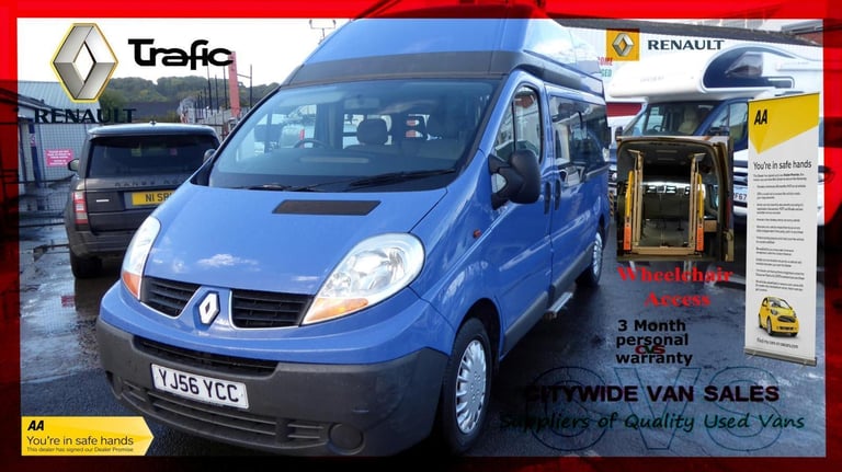 2007/56 RENAULT TRAFIC LH29 2.0dci 115ps WHEELCHAIR ACCESS HIGH ROOF BLUE  NO VAT | in Leckwith, Cardiff | Gumtree