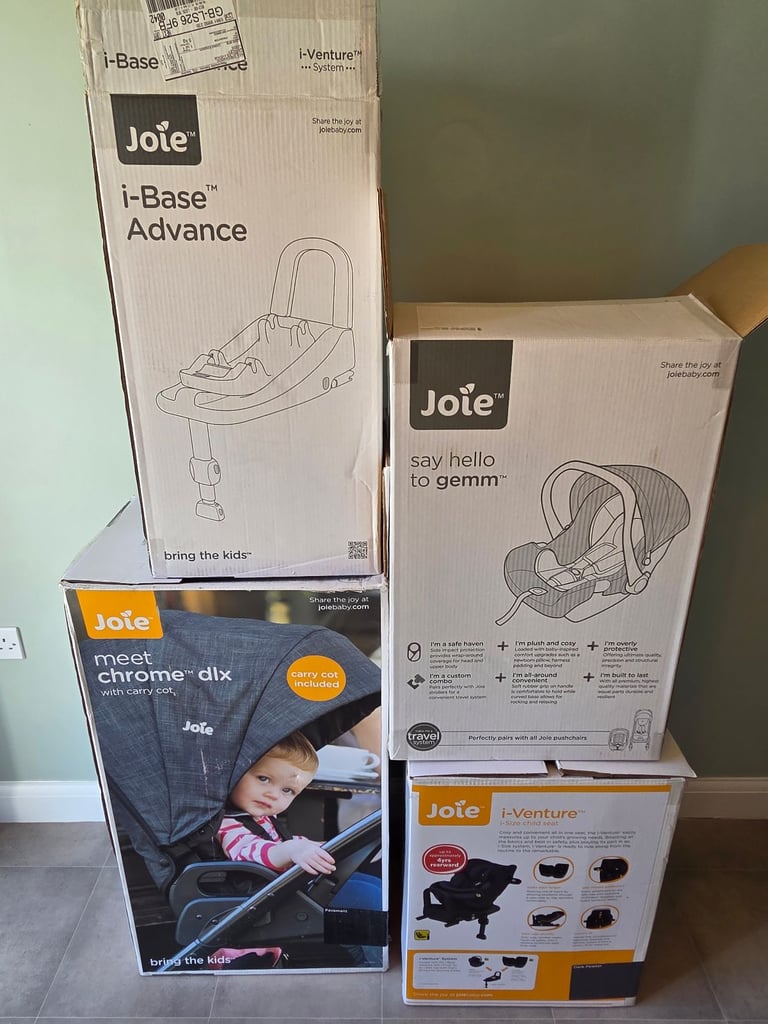 Joie Chrome dlx Travel System & i-Venture Car Seat with i-Base Advance