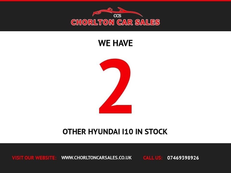 2013 Hyundai i10 1.2 Classic 5dr HATCHBACK PETROL Manual