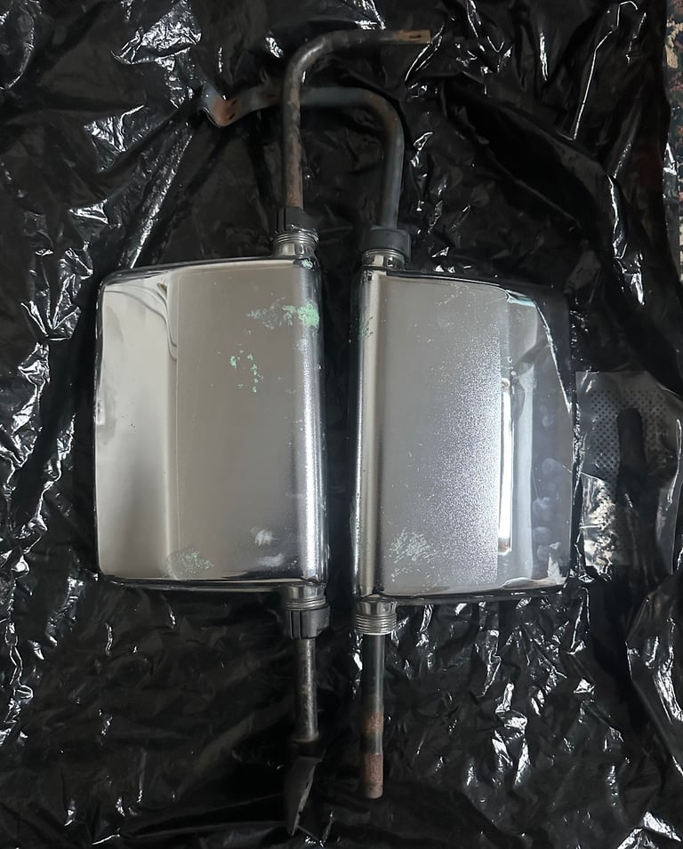 Mitsubishi Pajero Shogun MK1 83-90 Door wing chrome mirrors set  