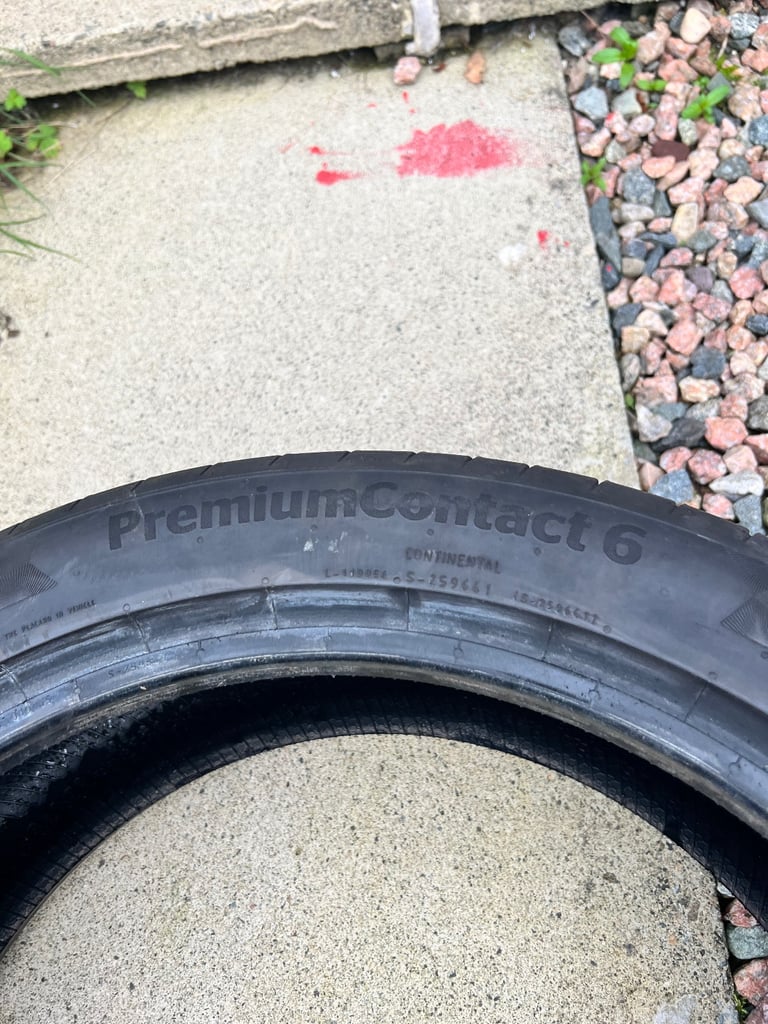 225/45/19 CONTINENTAL TYRES 6MM
