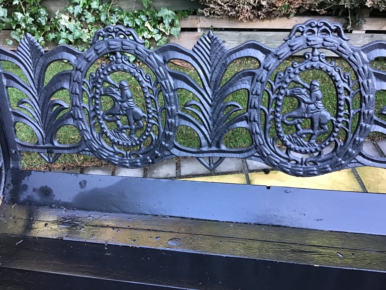 Antique cast iron summer seat