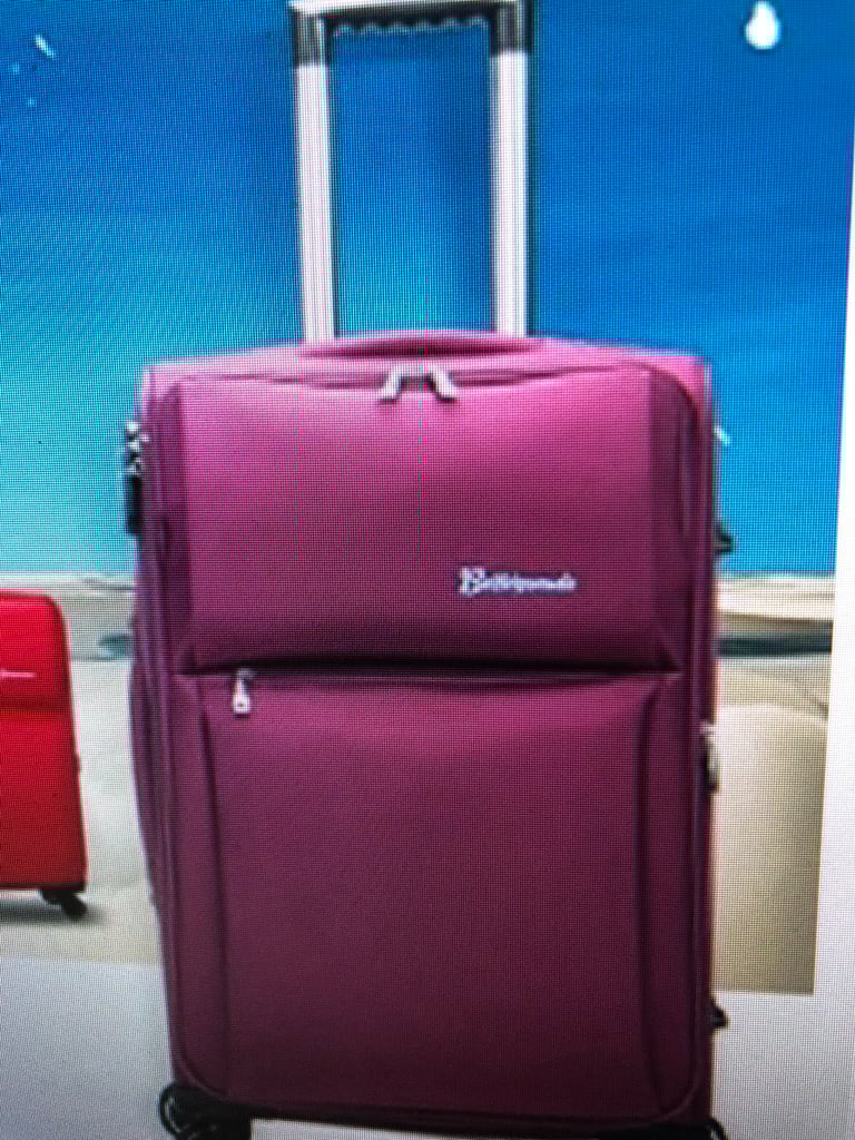 Fabric 4 wheel suitcases new choose size 