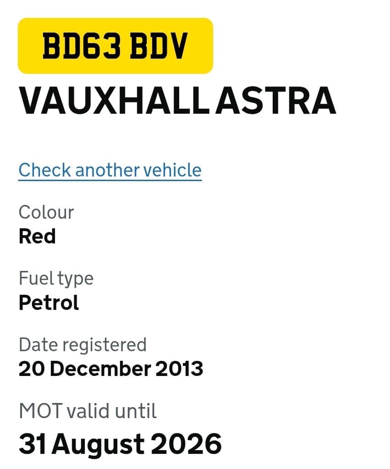VAUXHALL ASTRA 1.4 PETROL FULL-SERVICE HISTORY & 11 MONTHS MOT 