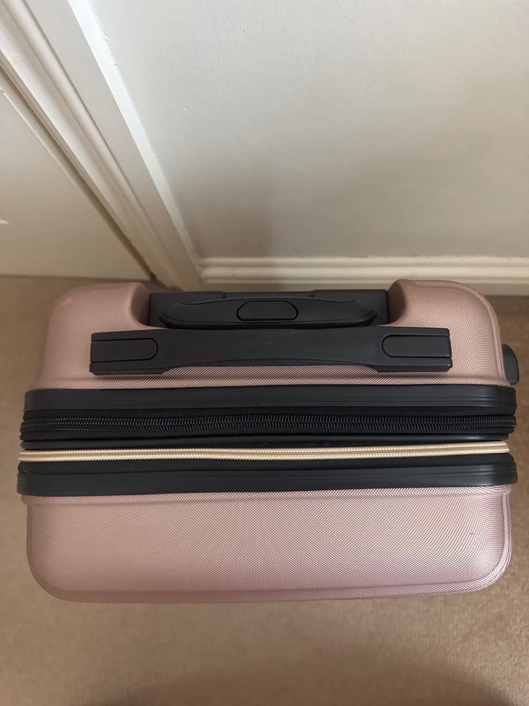 LYS PARIS Small Hard Shell Pink Suitcase 