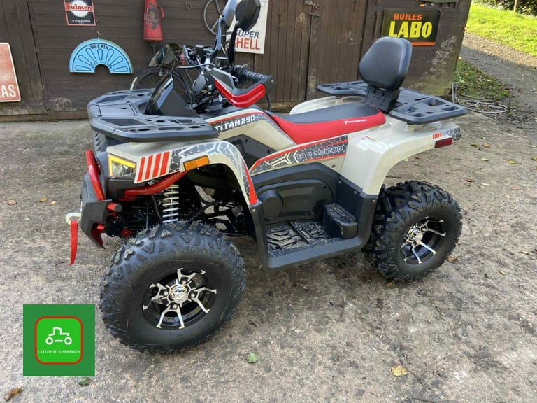 image for TITAN 250 BRAND NEW 4X2 FULL AUTO UN-USED 2025 HIGH SPEC QUAD BIKE