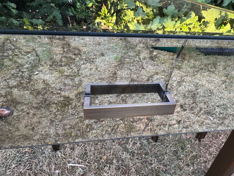 Bedside mirrored tables